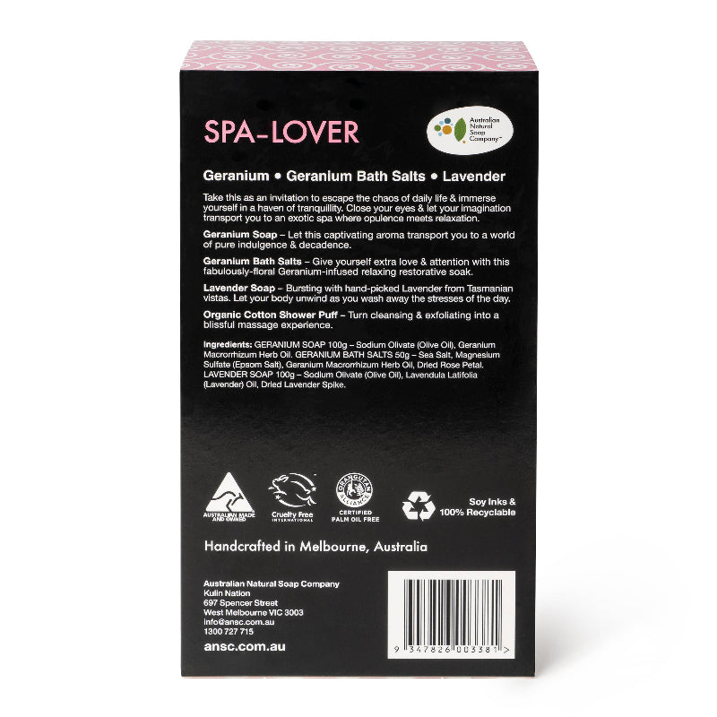 Spa Lover Gift Pack from Australian Natural Soap Co. at Cow & Coconut