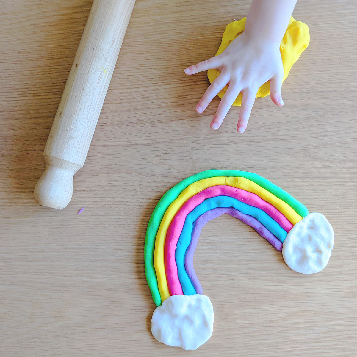 Play Dough Rainbow Box