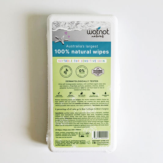 Natural Wipes with Travel Case