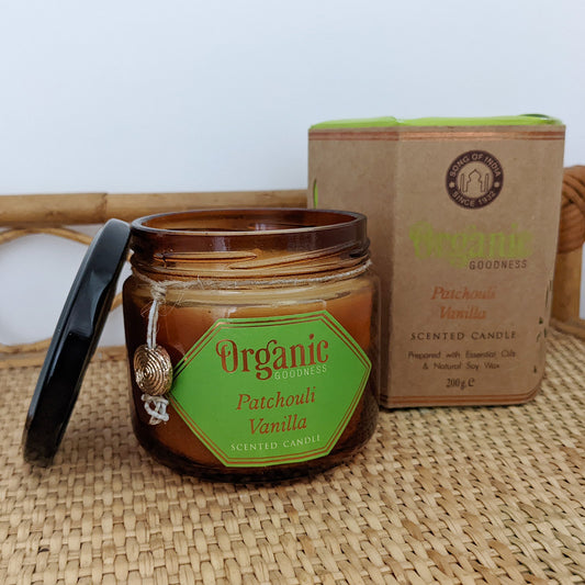 Patchouli Vanilla Organic Soy Wax Candle